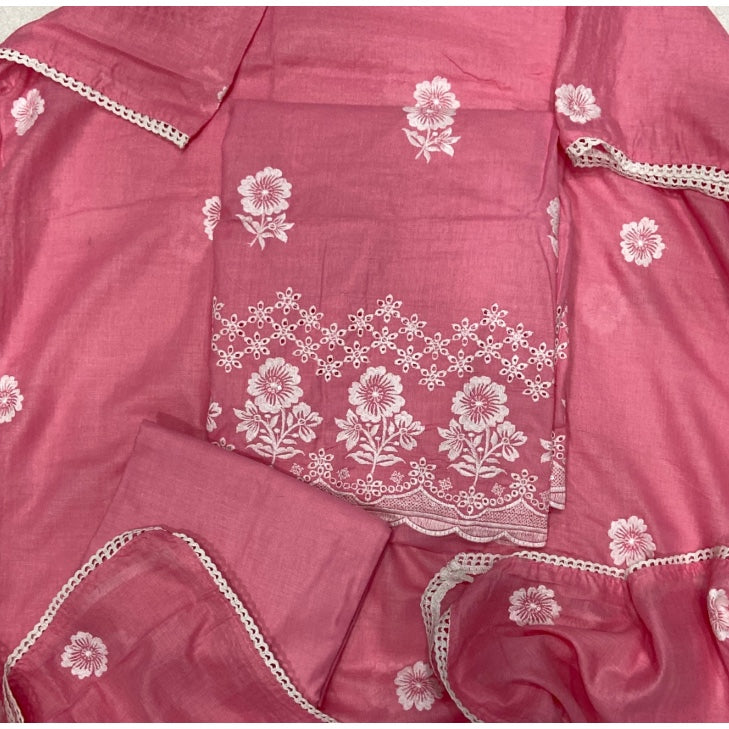 Premium Chikankari Pure Cotton Suit Set