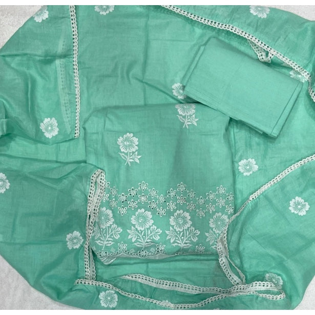Premium Chikankari Pure Cotton Suit Set