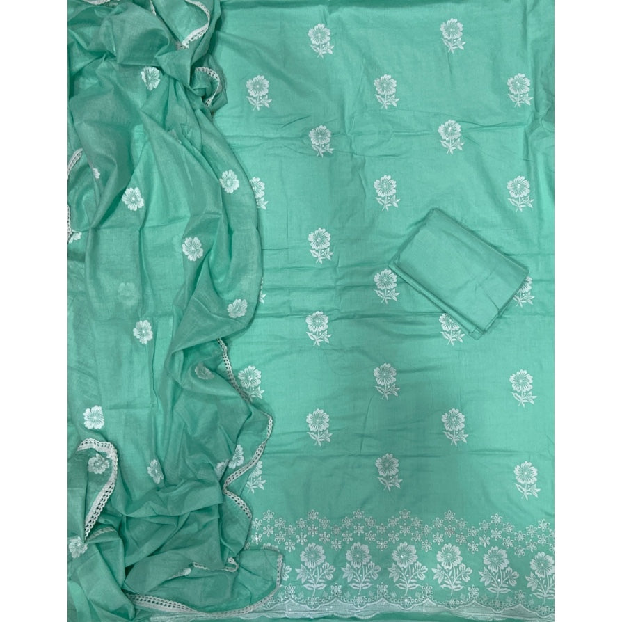 Premium Chikankari Pure Cotton Suit Set