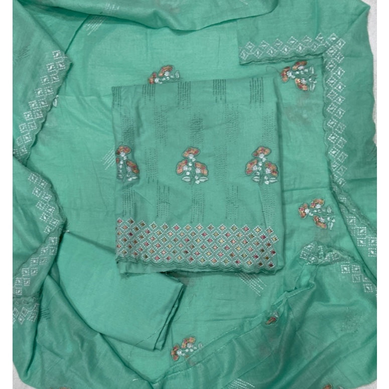 Premium Chikankari Pure Cotton Suit Set