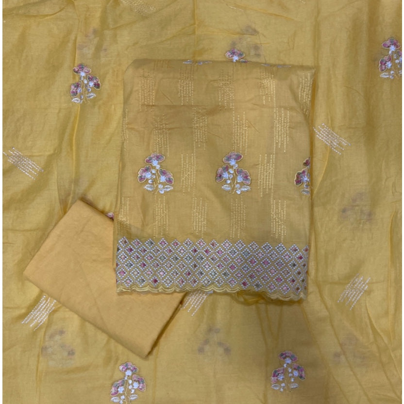 Premium Chikankari Pure Cotton Suit Set