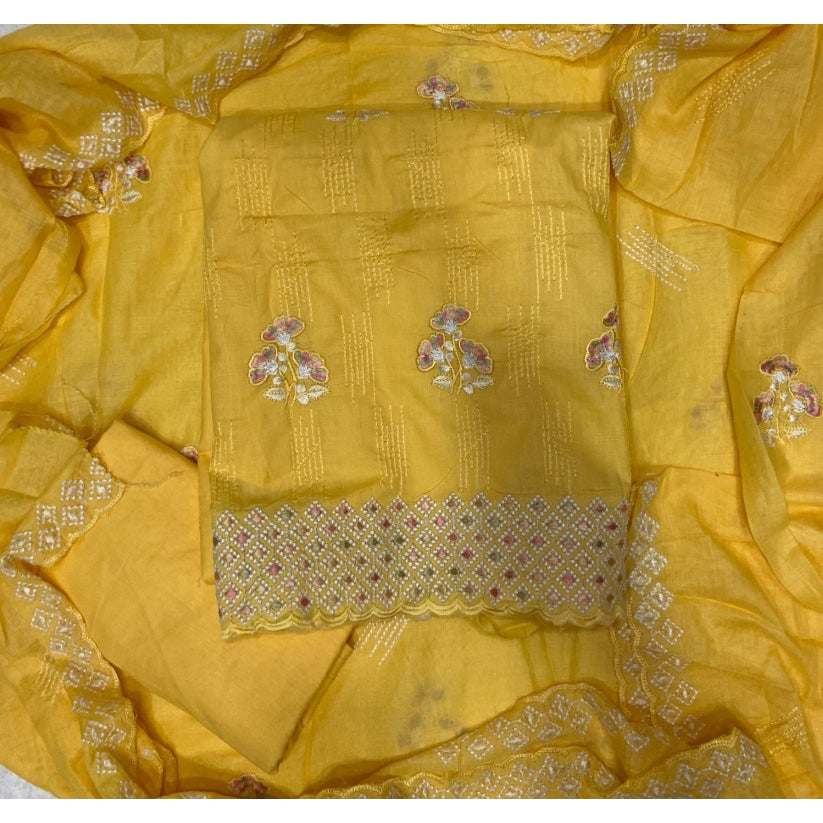 Premium Chikankari Pure Cotton Suit Set