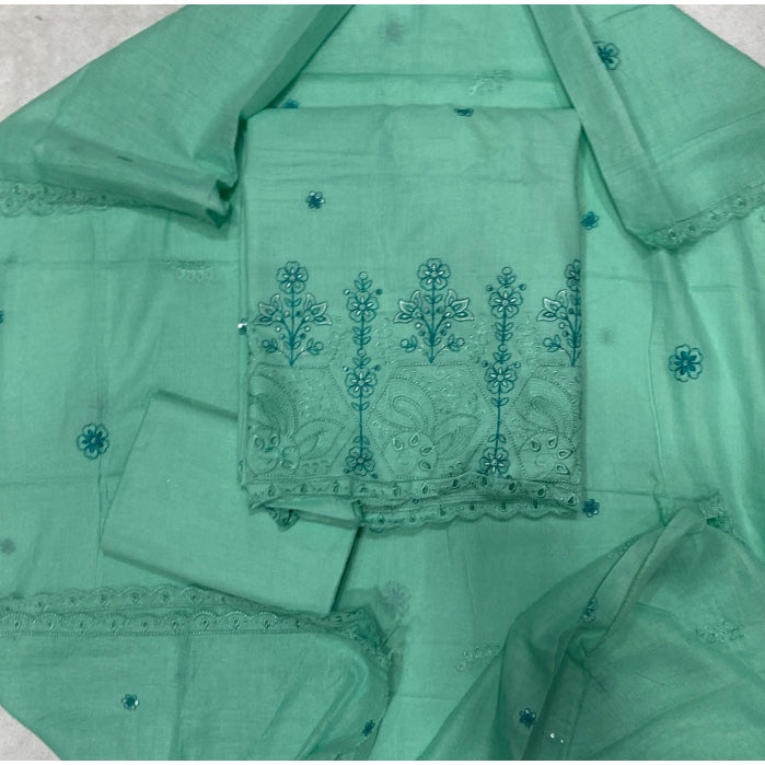 Premium Chikankari Pure Cotton Suit Set