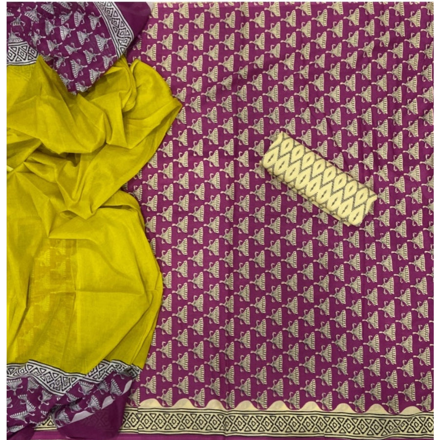 Celestial Pure Cotton Print Suit Set (Luxury Feel)