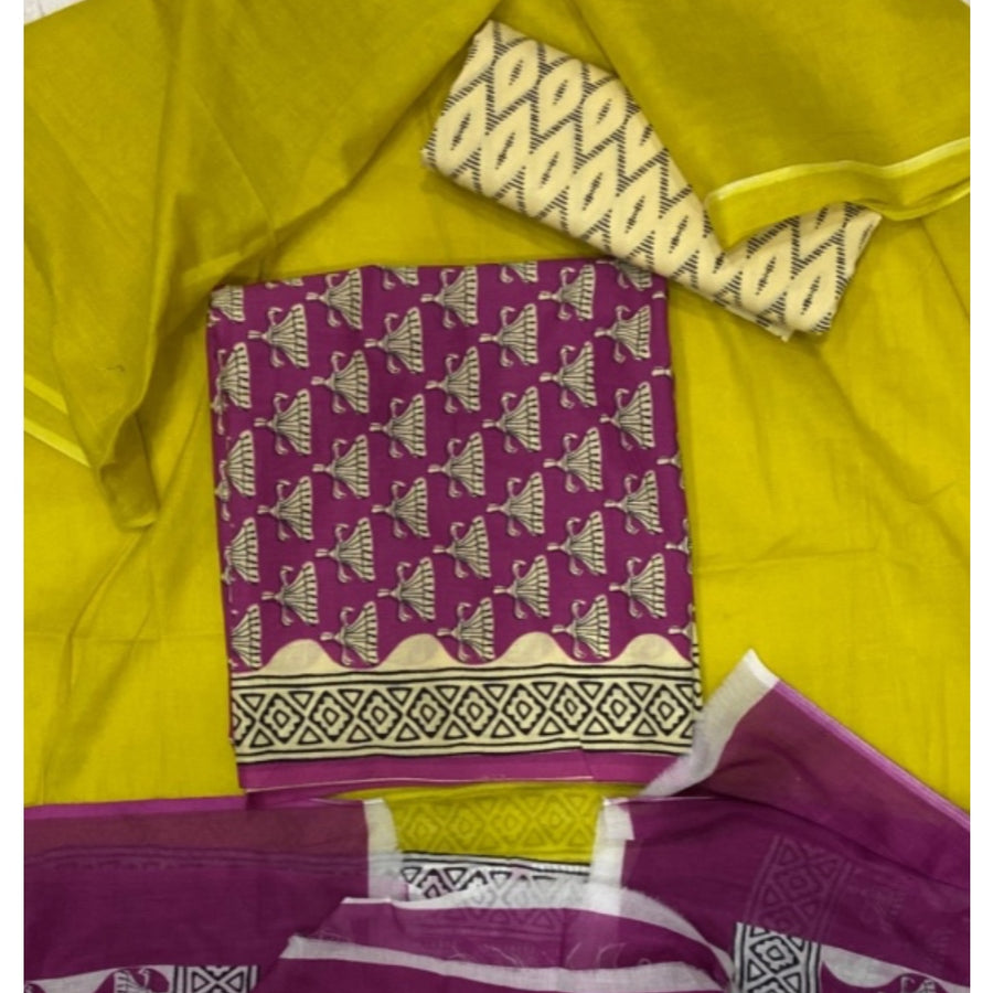 Celestial Pure Cotton Print Suit Set (Luxury Feel)