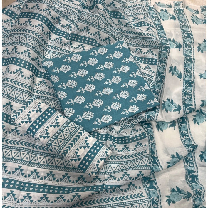Celestial Pure Cotton Print Suit Set (Luxury Feel)