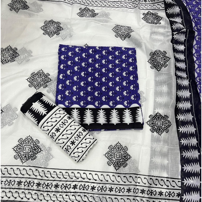 Celestial Pure Cotton Print Suit Set (Luxury Feel)