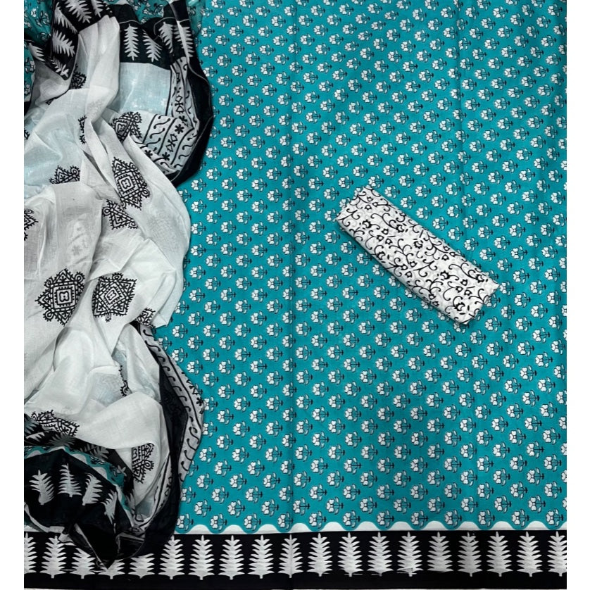 Celestial Pure Cotton Print Suit Set (Luxury Feel)