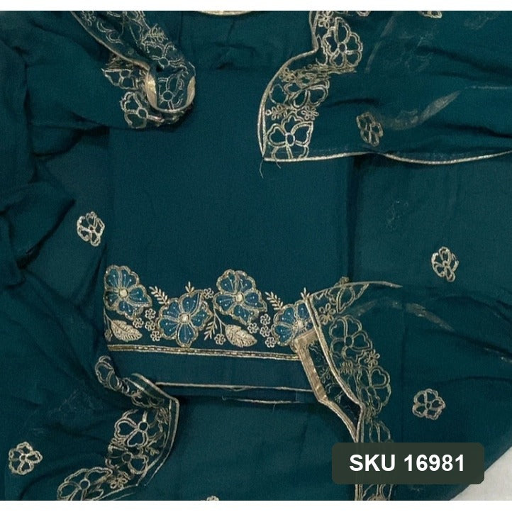 Cotton Silk Embroidery Suit Set