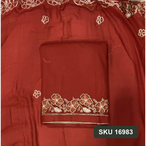 Cotton Silk Embroidery Suit Set