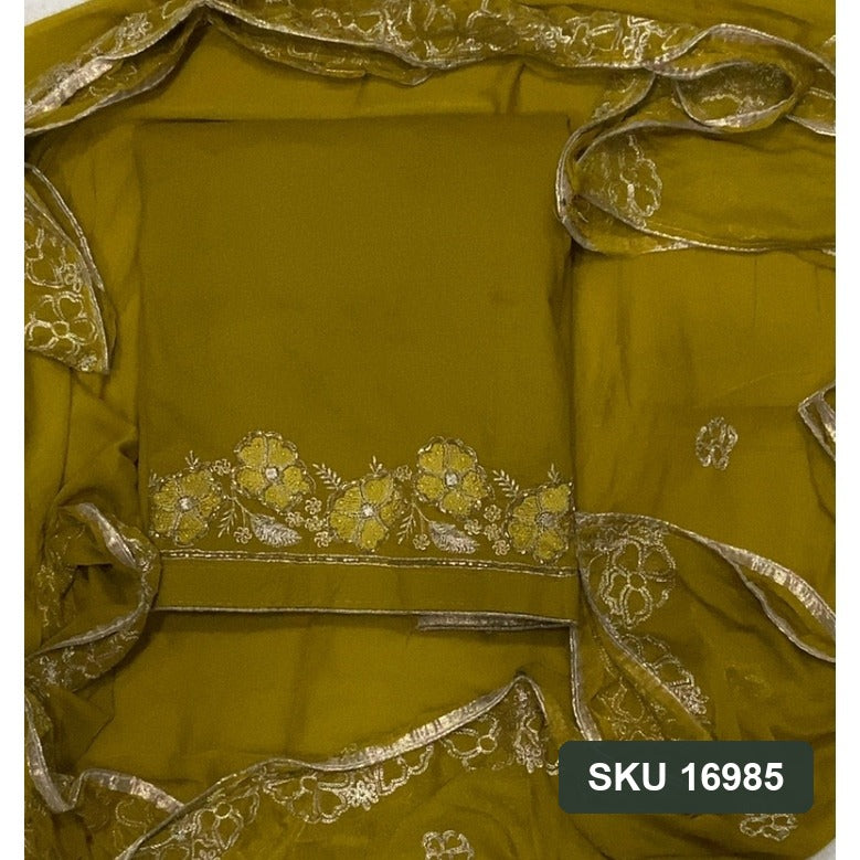 Cotton Silk Embroidery Suit Set