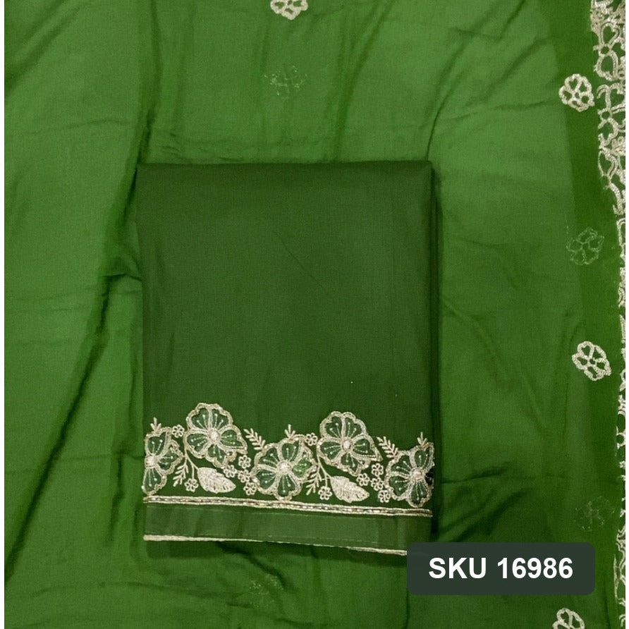 Cotton Silk Embroidery Suit Set