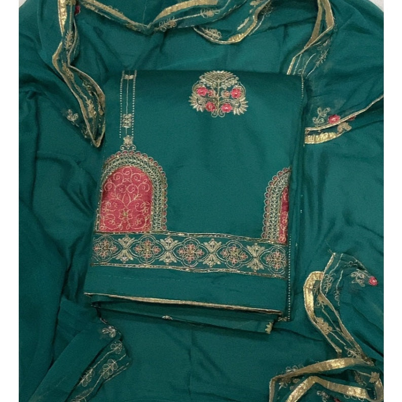 Jaam Silk Embroidery Suit Set