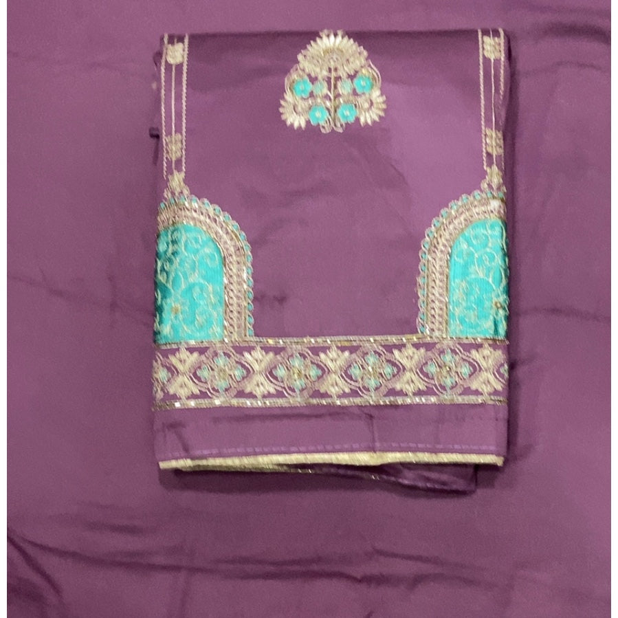 Cotton Silk Embroidery Suit Set