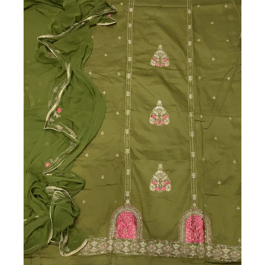 Jaam Silk Embroidery Suit Set