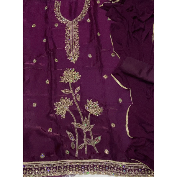 Skylon Silk Embroidery Suit Set