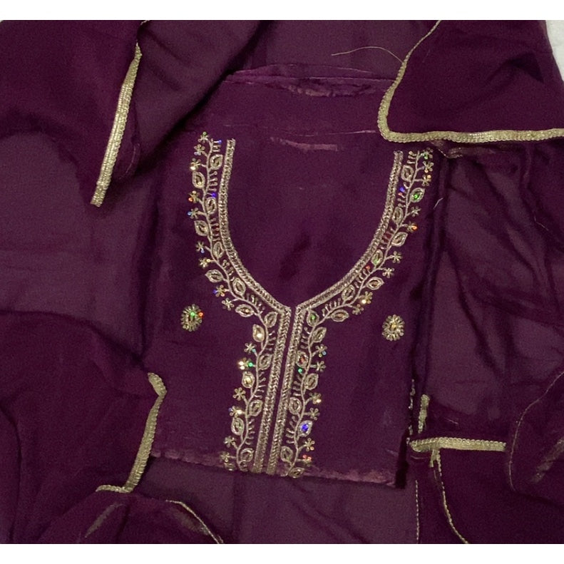 Skylon Silk Embroidery Suit Set
