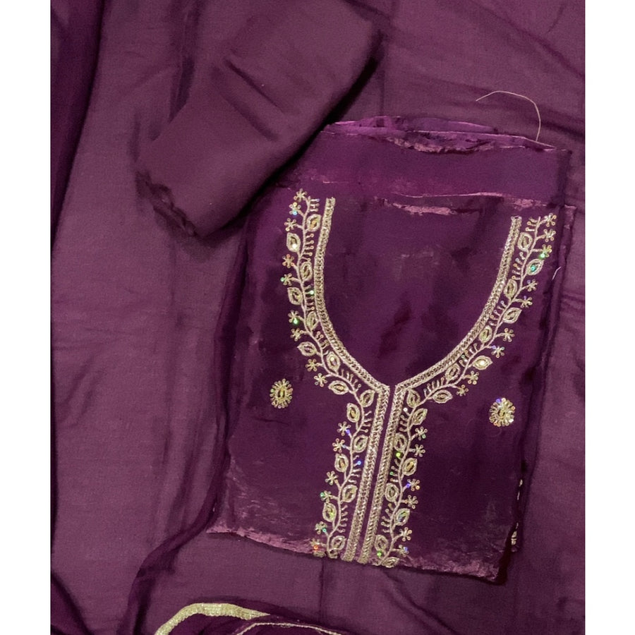 Skylon Silk Embroidery Suit Set