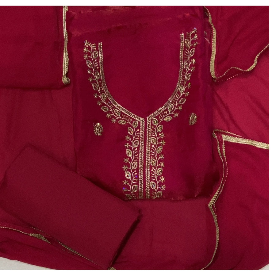 Skylon Silk Embroidery Suit Set