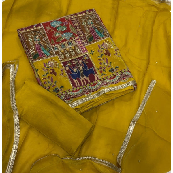 Banarsi Silk Silk Embroidery Suit Set