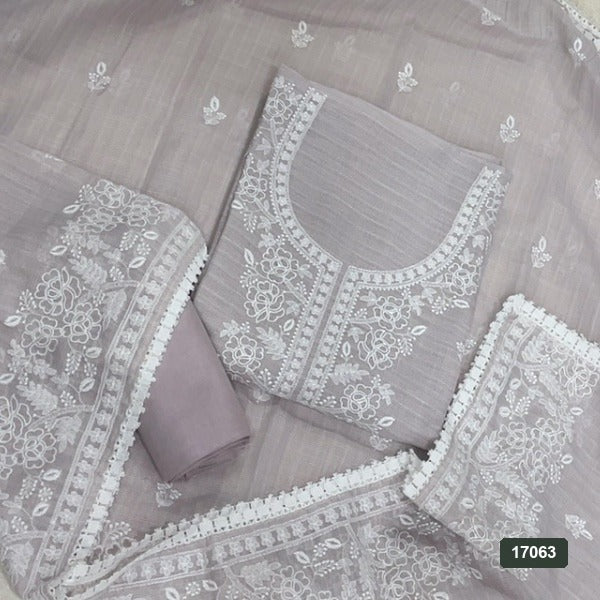 Burburry Silk Embroidery Suit Set