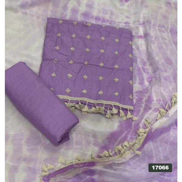 Cotton Silk Embroidery Suit Set
