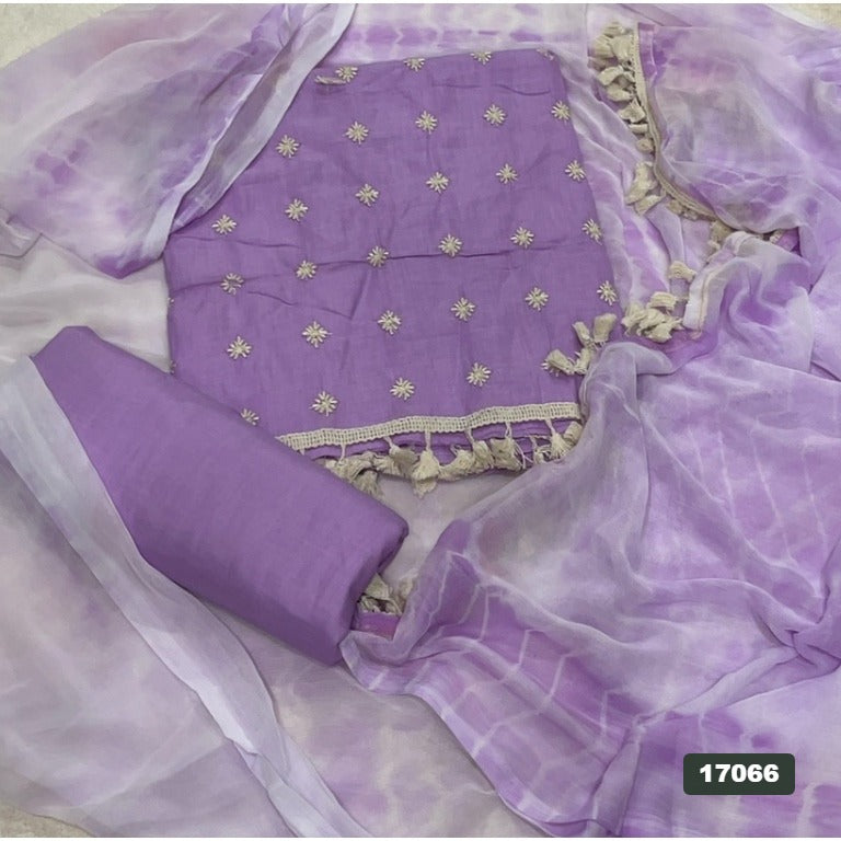 Cotton Silk Embroidery Suit Set