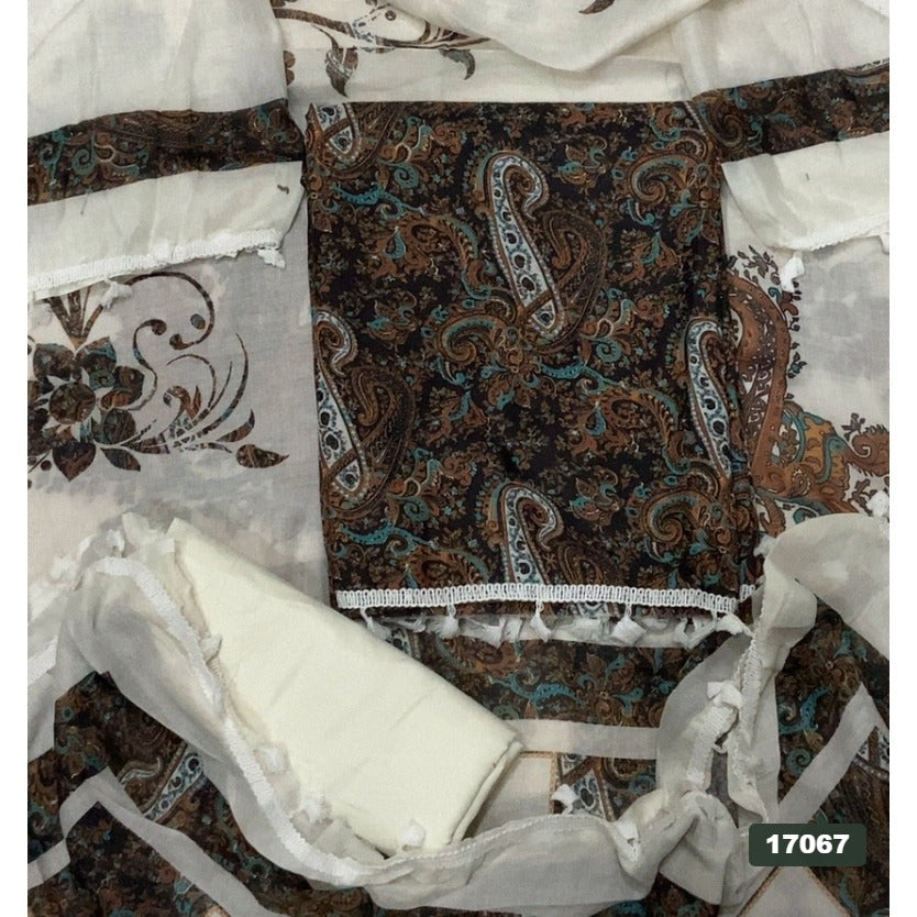 Cotton Silk Embroidery Suit Set
