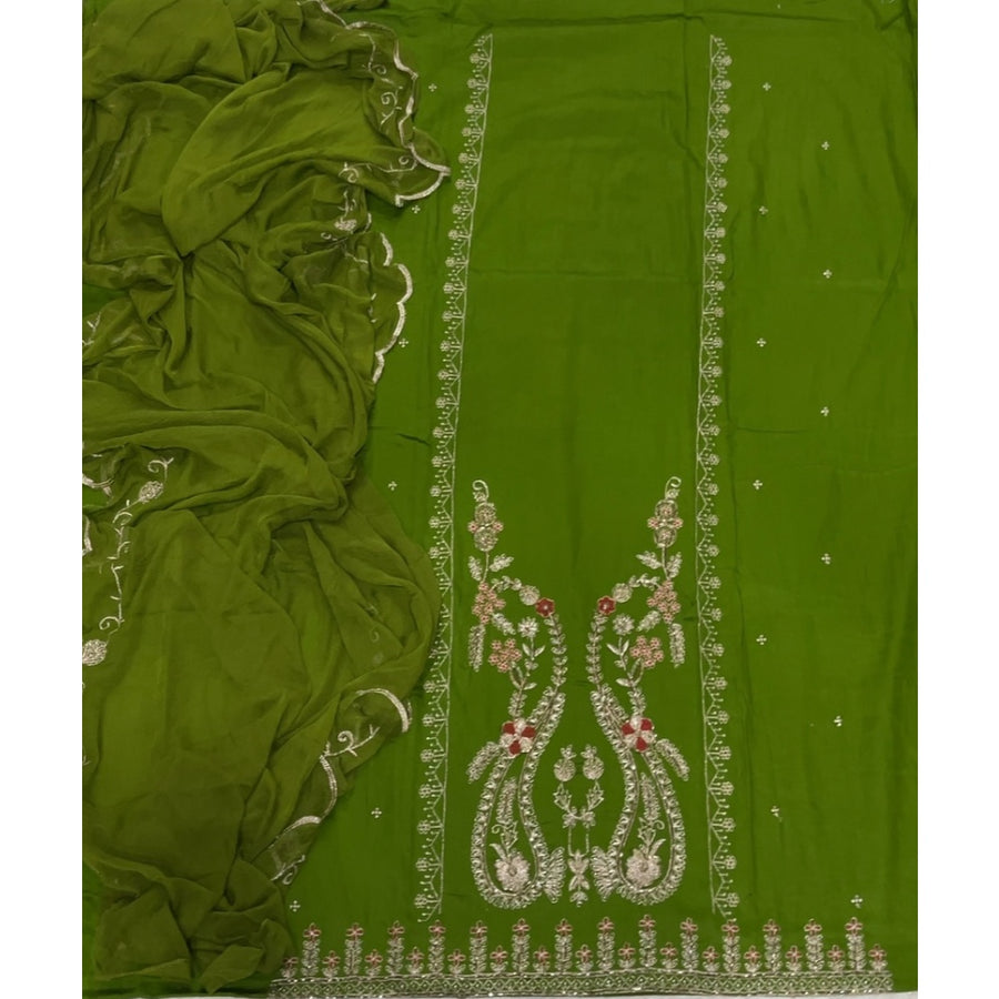 Jaam Silk Embroidery Suit Set