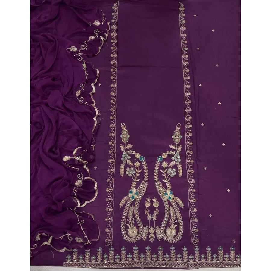 Jaam Silk Embroidery Suit Set
