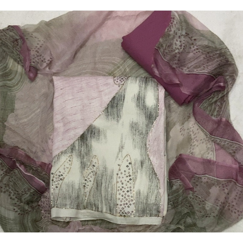 Jaam Silk Embroidery Suit Set