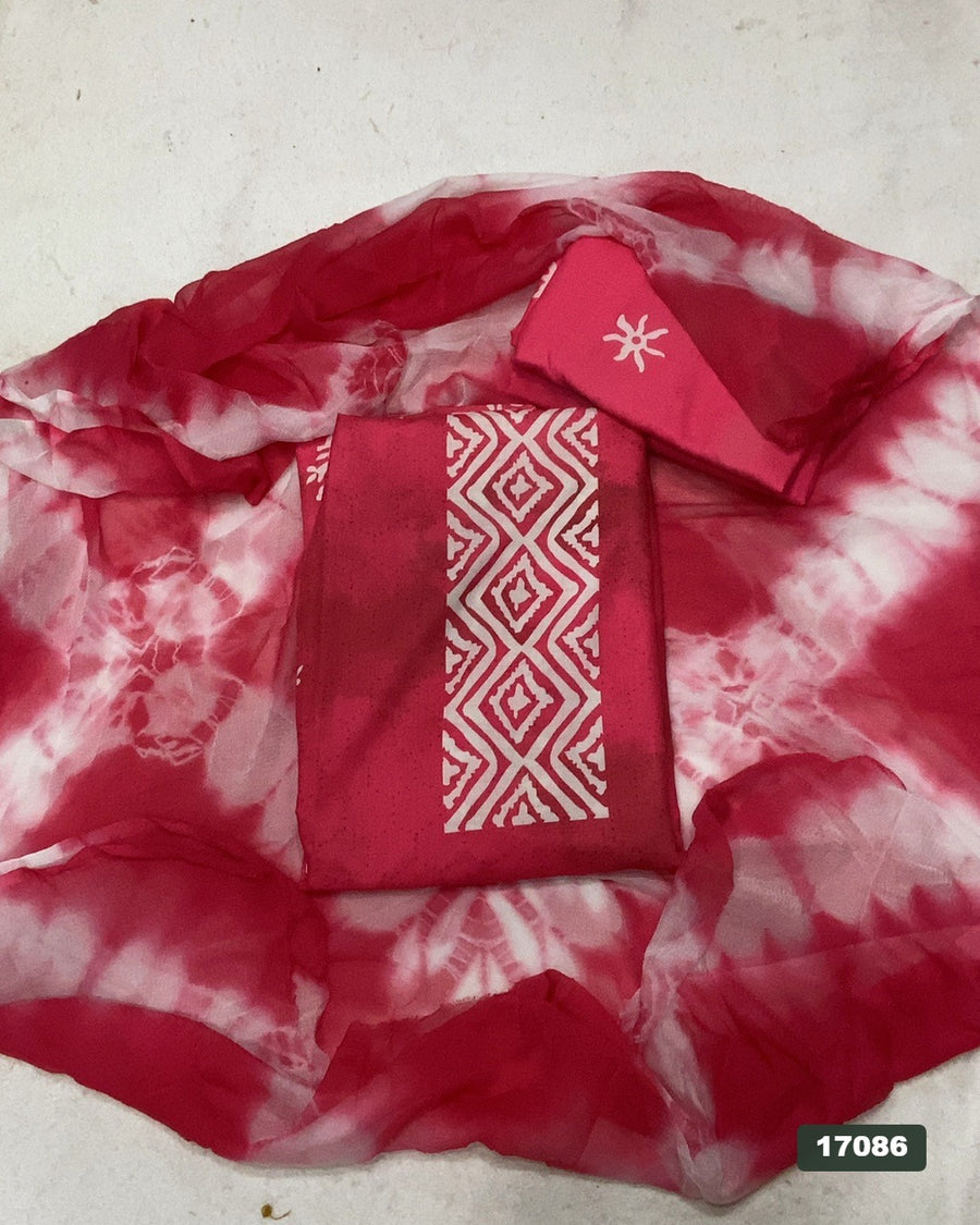 Silk Embroidery Suit Set