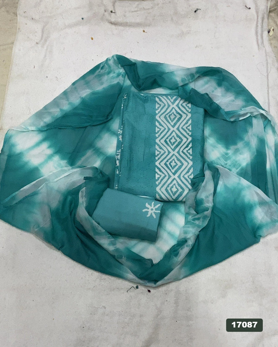 Silk Embroidery Suit Set