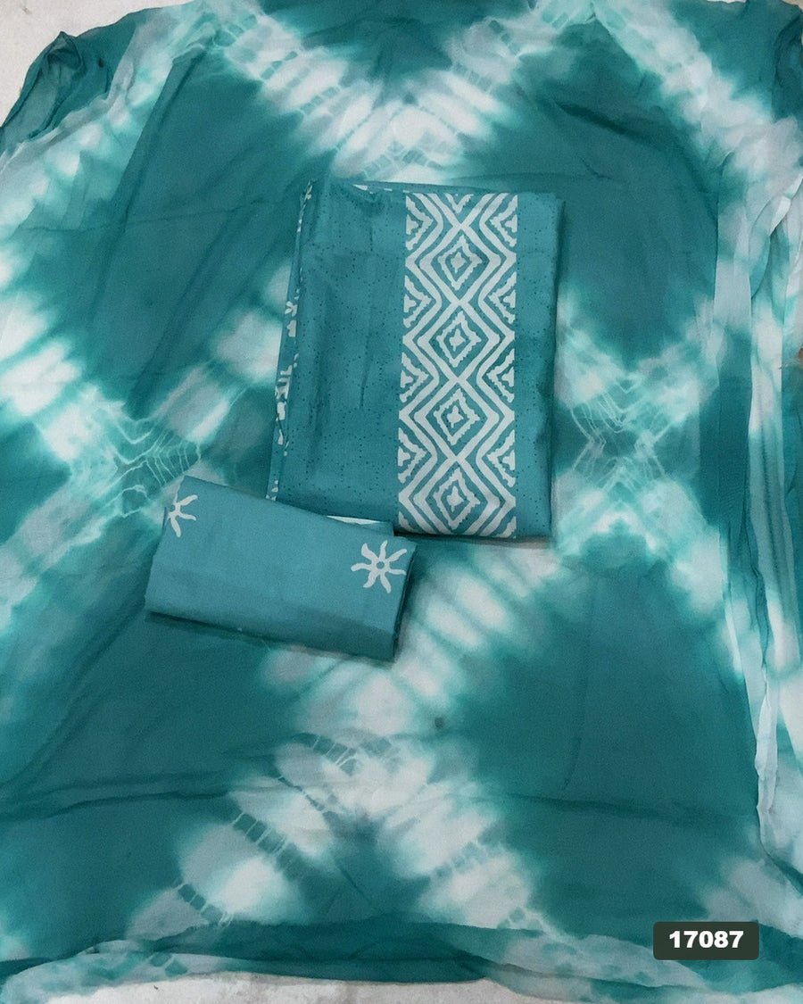 Silk Embroidery Suit Set