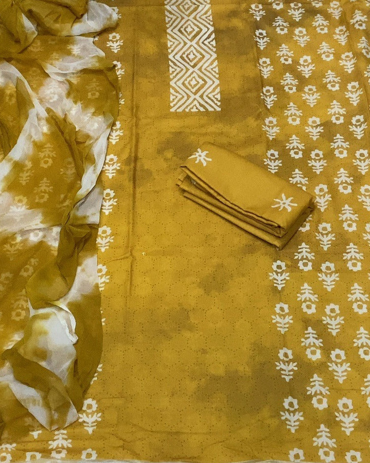 Silk Embroidery Suit Set