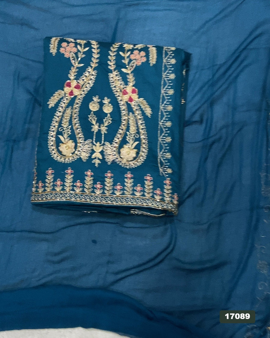 Jaam Silk Embroidery Suit Set