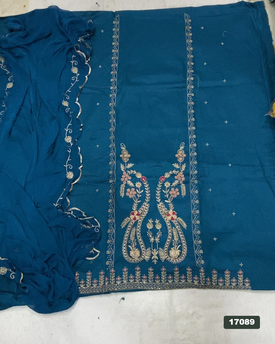 Jaam Silk Embroidery Suit Set