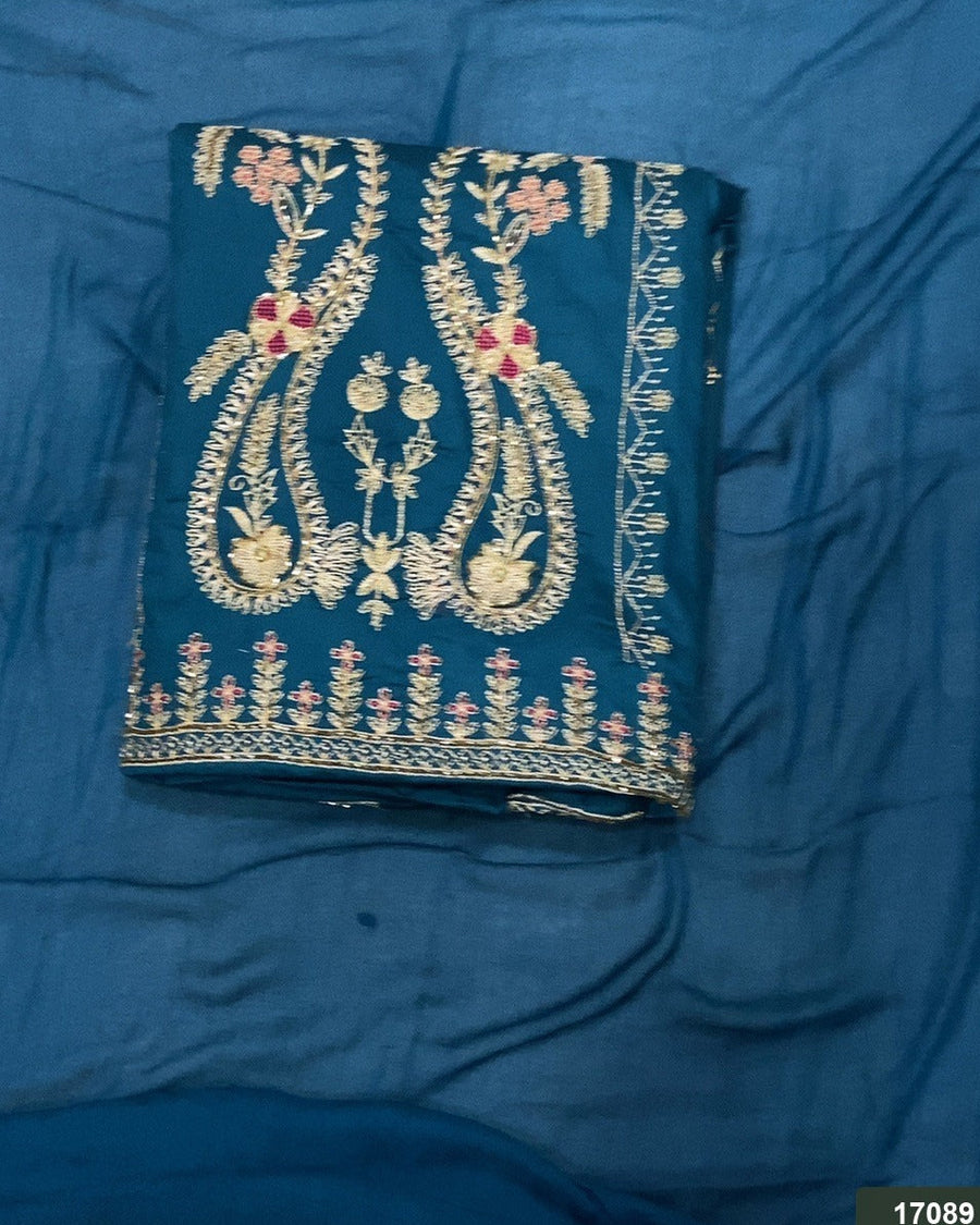 Jaam Silk Embroidery Suit Set