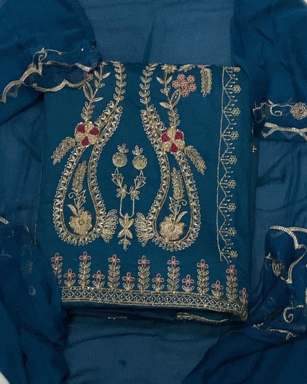 Jaam Silk Embroidery Suit Set