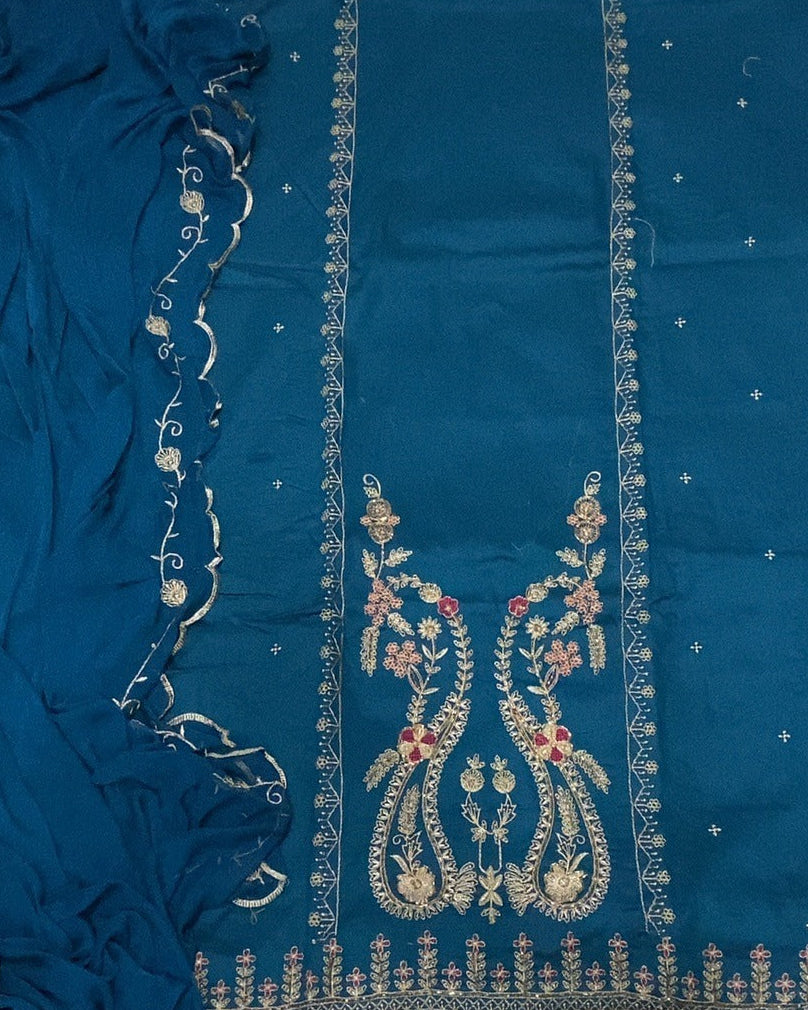 Jaam Silk Embroidery Suit Set