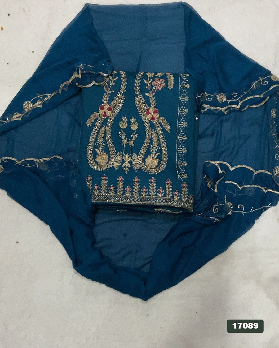 Jaam Silk Embroidery Suit Set