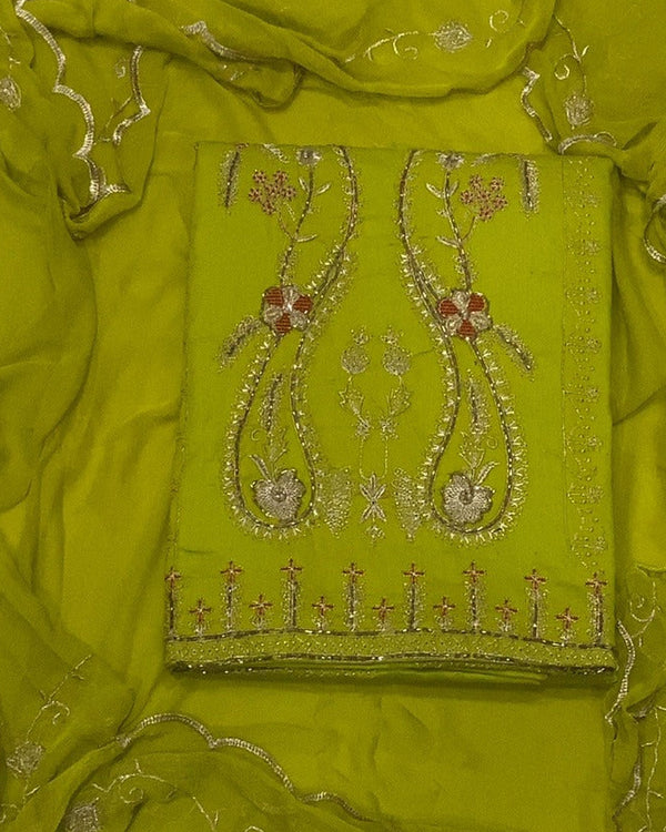 Jaam Silk Embroidery Suit Set