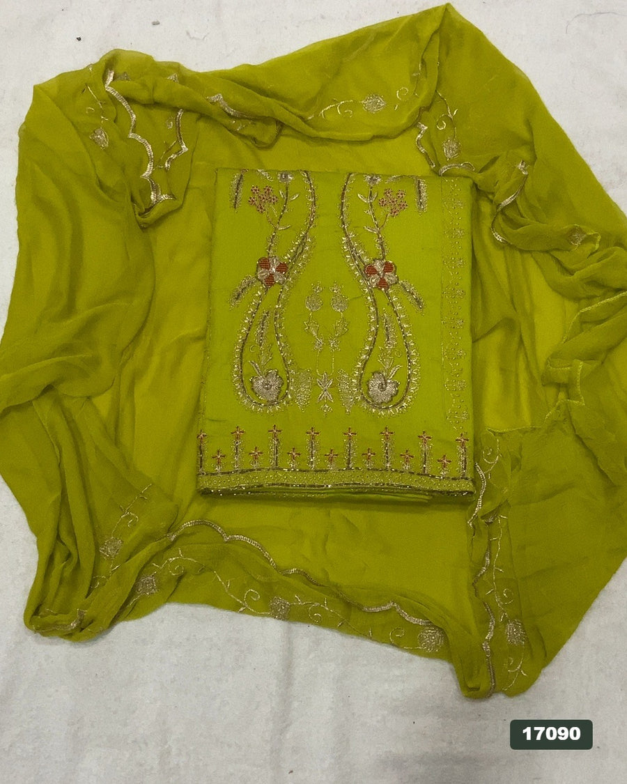 Jaam Silk Embroidery Suit Set