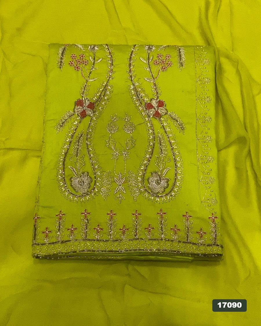 Jaam Silk Embroidery Suit Set