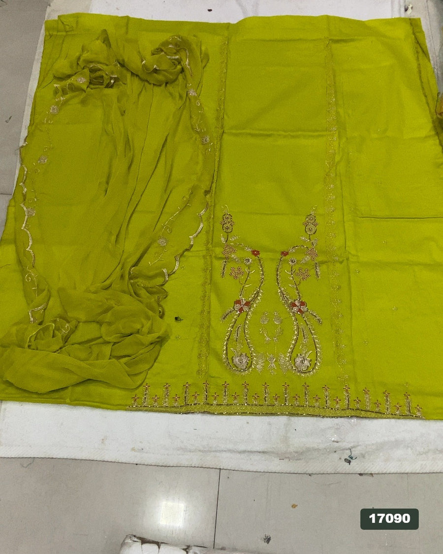 Jaam Silk Embroidery Suit Set