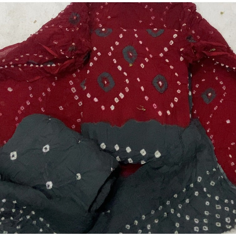 Pure Bandhej Cambric Cotton Suit Set