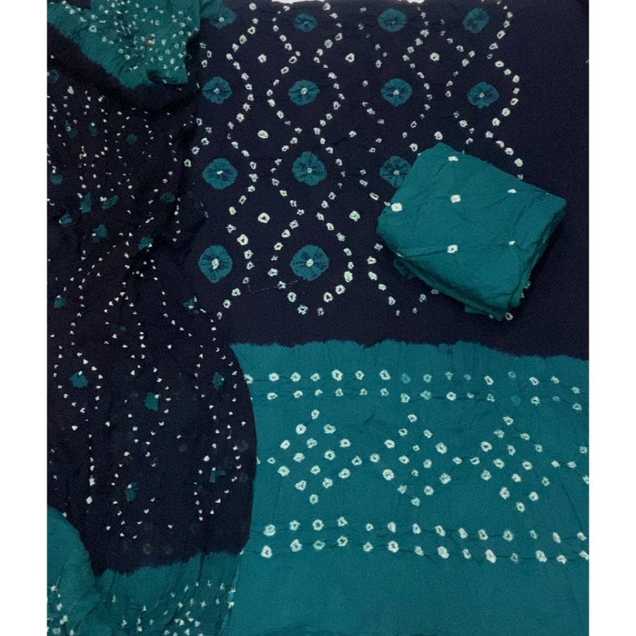 Pure Bandhej Cambric Cotton Suit Set