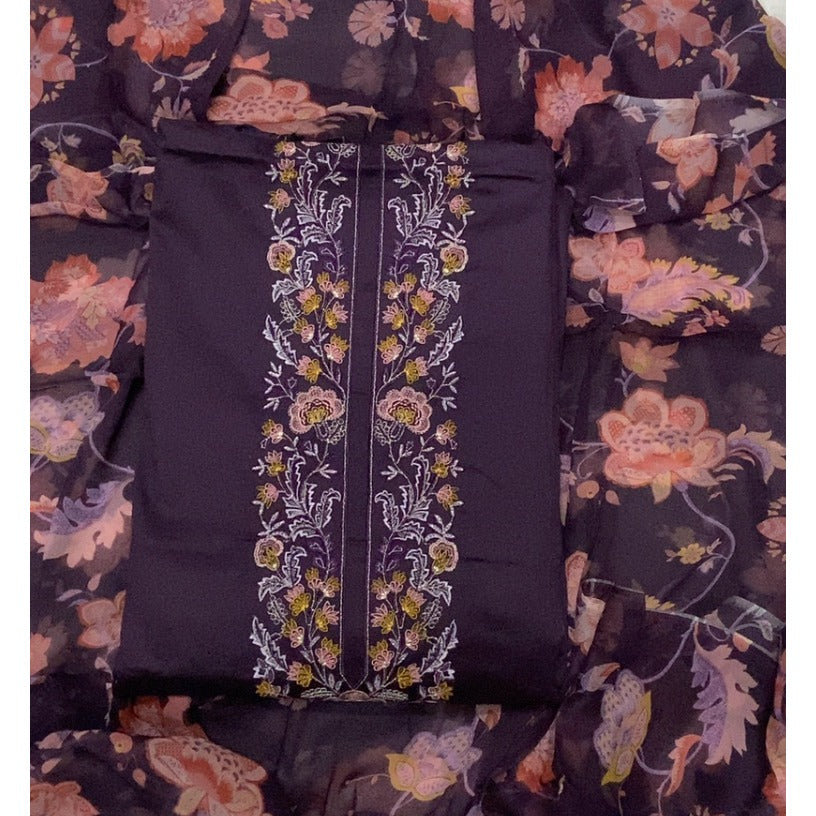 Jaam Silk Embroidery Suit Set