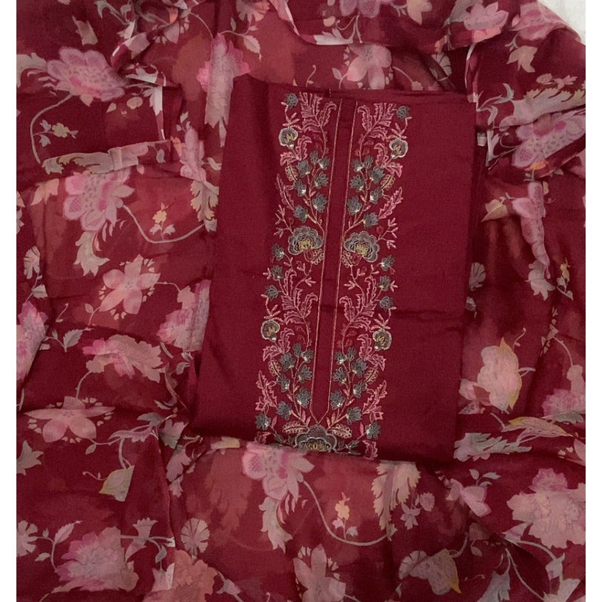 Jaam Silk Embroidery Suit Set