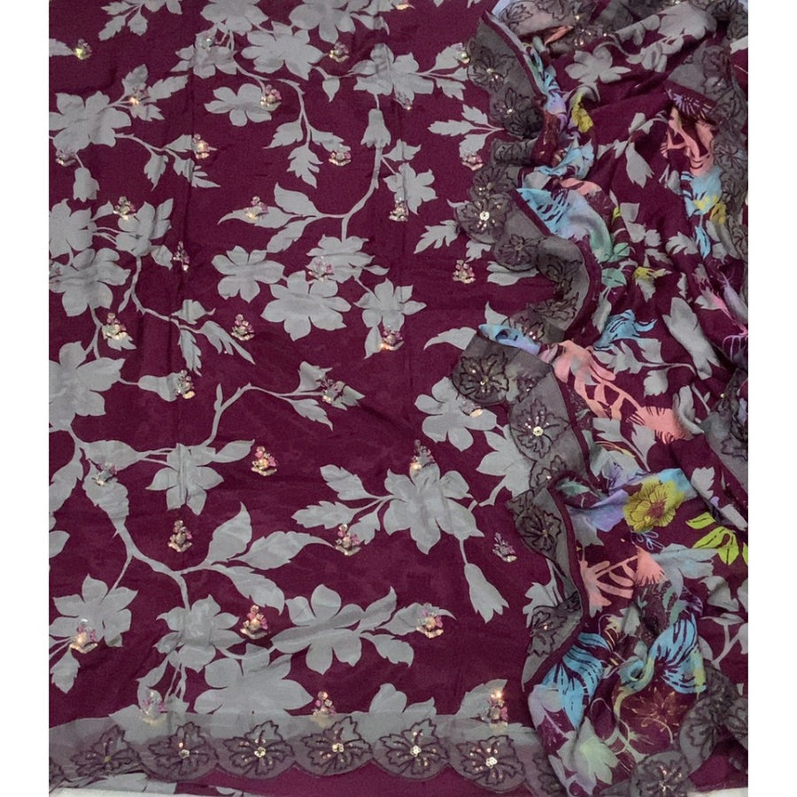 Muslin Silk Embroidery Suit Set